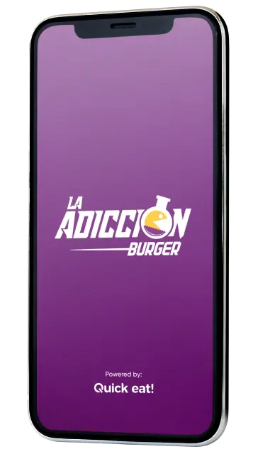 App de pedidos con la marca La Adicción Burger