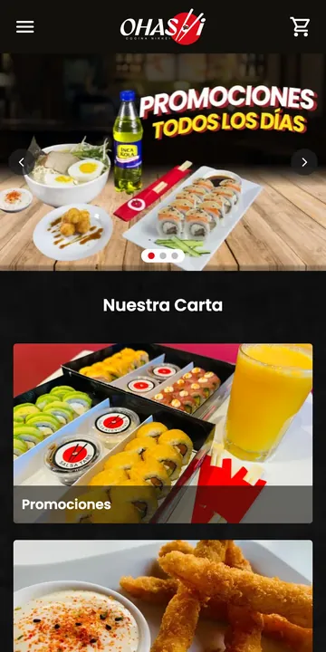 Web de Ohashi Maki en el celular